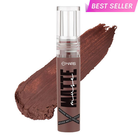 Buy MARS Matte Muse Mousse Lipstick (3 ml) (03-QUEEN) with Doe-Foot Applicator | Highly Pigmented | Smooth Texture | Hydrating Formula | Blurry Lips Effect-Purplle