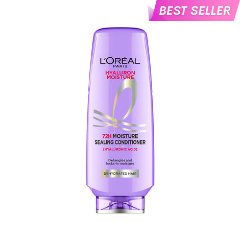 Buy L'Oreal Paris Hyaluron Moisture 72H Moisture Sealing Conditioner | With Hyaluronic Acid | For Dry & Dehydrated Hair | Adds Shine & Bounce 180 ml-Purplle