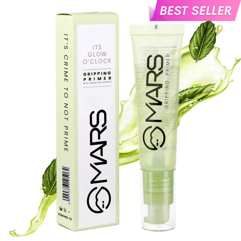 Buy MARS Glow O' Clock Gel Primer for Face Makeup | Enriched with Green Tea Extracts | Dewy Primer | Long Lasting | Power Grip | Ideal for Dry Skin (30 ml)-Purplle