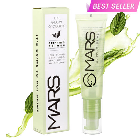 Buy MARS Glow O' Clock Gel Primer for Face Makeup | Enriched with Green Tea Extracts | Dewy Primer | Long Lasting | Power Grip | Ideal for Dry Skin (30 ml)-Purplle