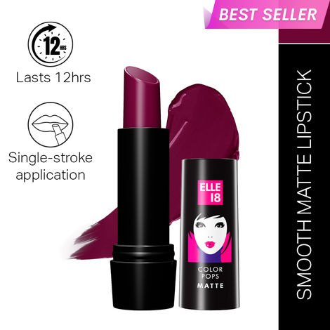 Buy Elle18 Color Pop Matte Lip Color, W11, Cherry Wine, 4.3 gm-Purplle