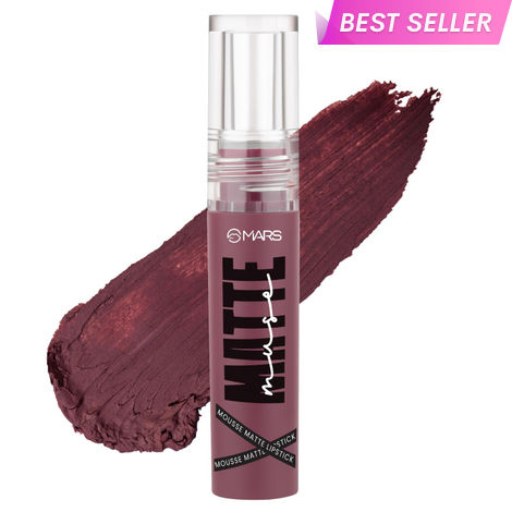 Buy MARS Matte Muse Mousse Lipstick (3 ml) (09-SUPER STAR) with Doe-Foot Applicator | Highly Pigmented | Smooth Texture | Hydrating Formula | Blurry Lips Effect-Purplle