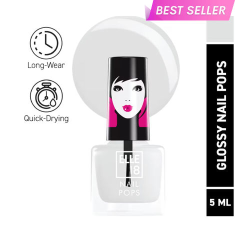 Buy Elle18 Nail Pops Nail Color Shade 27 - Transparent (5 ml)-Purplle