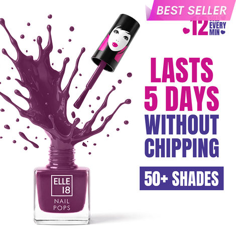 Buy Elle18 Nail Pops Nail Color 161 (5 ml)-Purplle
