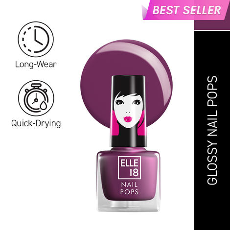 Buy Elle18 Nail Pops Nail Color 161 (5 ml)-Purplle