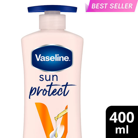 Buy Vaseline Sun Protect SPF 30 Body Lotion |Reduces Tan Lines in 7 Days, UVA + UVB PA+++ | 400 ml-Purplle