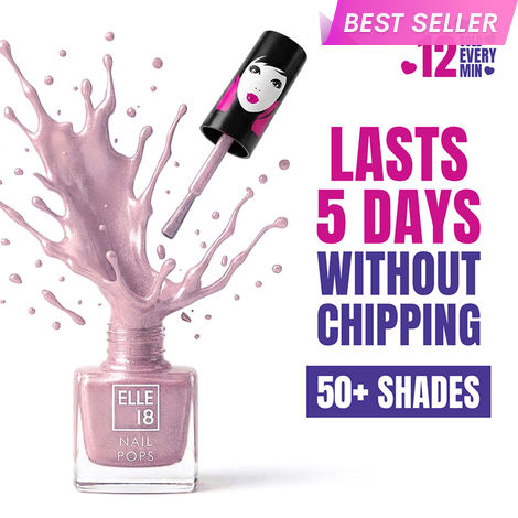 Buy Elle18 Nail Pops Nail Color Shade 08 (5 ml)-Purplle