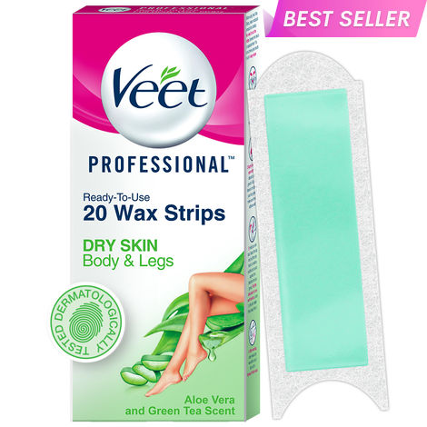 Veet Hair Removal Wax Strips - Dry Skin (20 Strips)