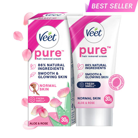 Buy Veet Pure Hair Removal Cream for Women | No Ammonia Smell | For Normal Skin 30 gm-Purplle