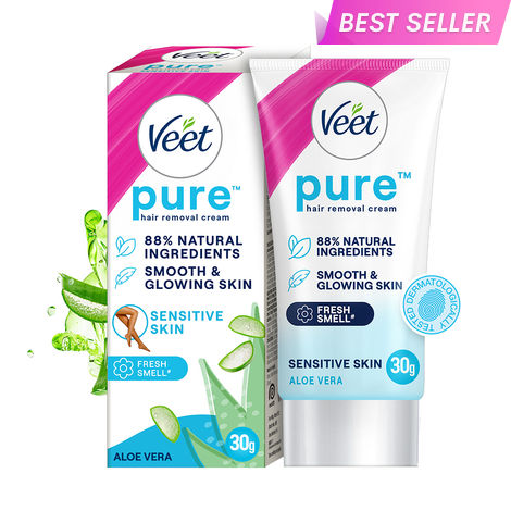 Veet Pure Hair Removal Cream for Women | No Ammonia Smell | For Sensitive Skin 30 gm