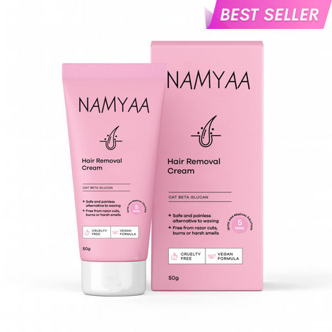 Buy Namyaa Hair Removal Cream for Intimate Skin Women 50 gm with After Wax Soothing Serum with Vitamin C-Purplle