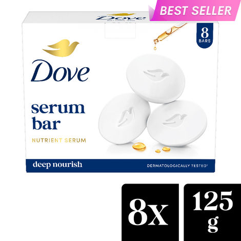 Buy Dove Serum Beauty Bathing Bar (8 x 125 gm)-Purplle
