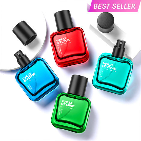 Buy Wild Stone Edge, Forest Spice, Hydra Energy and Ultra Sensual Perfume Combo for Men, Long Lasting Smell | Pack of 4 (30 ml each)-Purplle