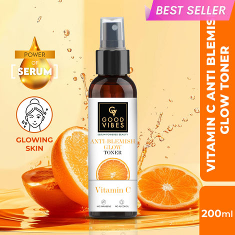 Buy Good Vibes Vitamin C Glow Boost Anti-Blemish Toner (200 ml)-Purplle