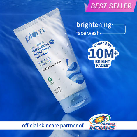 Buy Plum 2% Niacinamide Face Wash With Rice Water | Brightens Skin & Smoothens Skin | Gentle & Non-Drying (150 ml)-Purplle