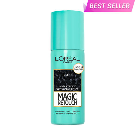 Buy L'Oreal Paris Magic Retouch Instant Root Concealer Spray - Black 75 ml -For All Hair Types-Purplle