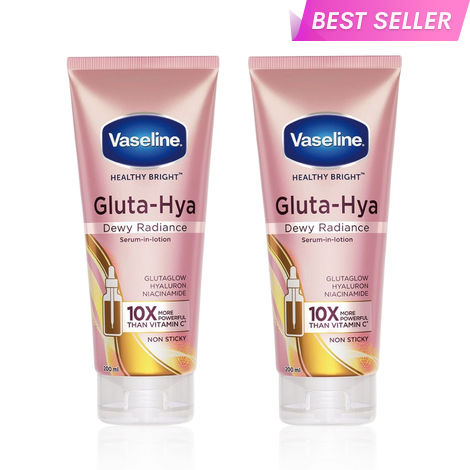 Buy Vaseline Gluta-Hya Dewy Radiance Duo (Moisturizer 200 ml x 2)-Purplle