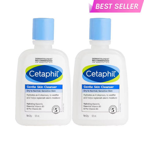 Buy Cetaphil Gentle Skin Cleanser Pack of 2 (125 ml*2)-Purplle