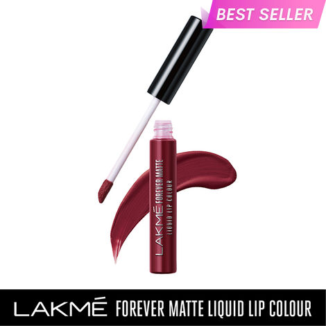 Buy Lakme Forever Matte Liquid Lip Colour - Red Sangria (5.6 ml)-Purplle