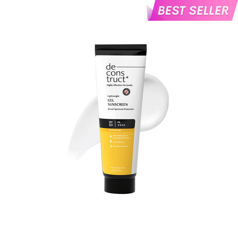Buy Deconstruct Gel Sunscreen SPF 50 PA++++| 100% Photostable| Lightweight| Non-Greasy |In-Vivo Tested 30 gm-Purplle