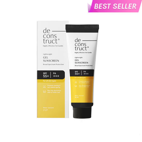Buy Deconstruct Gel Sunscreen for Oily Skin - SPF 55+ and PA+++ (30 gm)-Purplle
