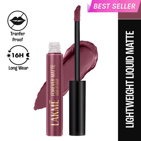 Buy Lakme Forever Matte Liquid Lip Colour - Mauve Ecstasy (5.6 ml)-Purplle