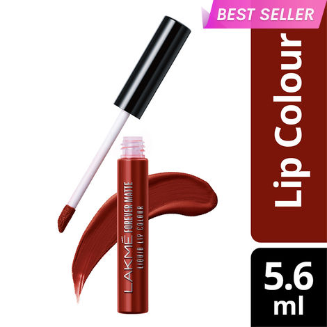Buy Lakme Forever Matte Liquid Lip Colour, Red Cherry (5.6 ml)-Purplle