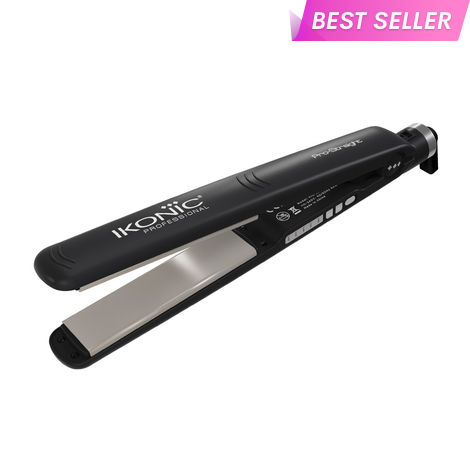 Buy IKONIC PROFESSIONAL Pro Straight Hair Straightener, Black| Floating Ceramic Plates| Nano Titanium Technology| Overheat protection 1 pc-Purplle