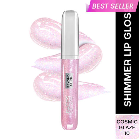 Buy FACES CANADA Beyond Shine Lip Gloss - Cosmic Glaze 10 | Lightweight Non-Sticky Luxurious Texture For Glossy Lips | Shimmer Finish | Instant Shine | Fuller, Supple & Plump Lips | 24HR Hydration - 3.8 ml-Purplle