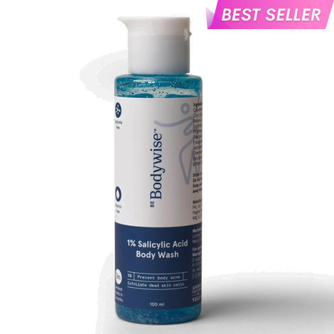 Buy Be Bodywise 1% Salicylic Acid Body Wash | Prevents Body Acne & Exfoliates Skin | With Chamomile Extract | 100 ml-Purplle
