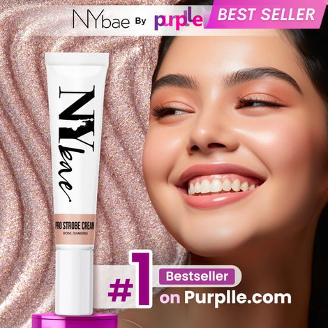 Buy NY Bae PRO Strobe Cream - Rose Diamond (15 gm) | Primer + Highlighter + Moisturizer | Dewy Makeup | Glowing Korean Skin | Liquid Highlighter | Intense Glow | Best Suited For Normal To Dry Skin-Purplle