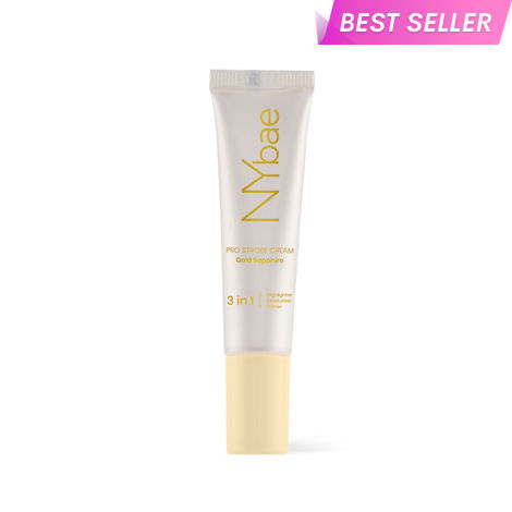 Buy NY Bae PRO Strobe Cream - Gold Sapphire (15 gm) | Primer + Highlighter + Moisturizer | Dewy Makeup | Glowing Korean Skin | Best Suited For Normal To Dry Skin-Purplle