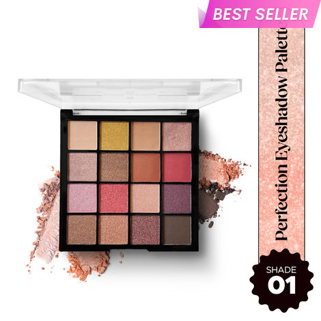 Buy Hilary Rhoda Perfection Eyeshadow Palette | Highly Pigmented Eyeshadow Palette | Matte & Shimmer Finish | Long Lasting Eyeshadow for Women | Blendable Eyeshadow | 20.8 gm | 16 Shades (Shade 1)-Purplle