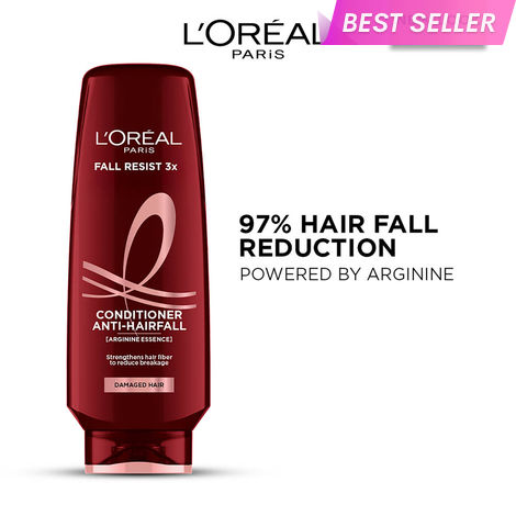 Buy L'Oreal Paris Fall Resist 3x Anti-Hair Fall Conditioner, Reinforcing & Nourishing for Hair Growth, For Thinning & Hair Loss, With Arginine Essence, 175 ml-Purplle