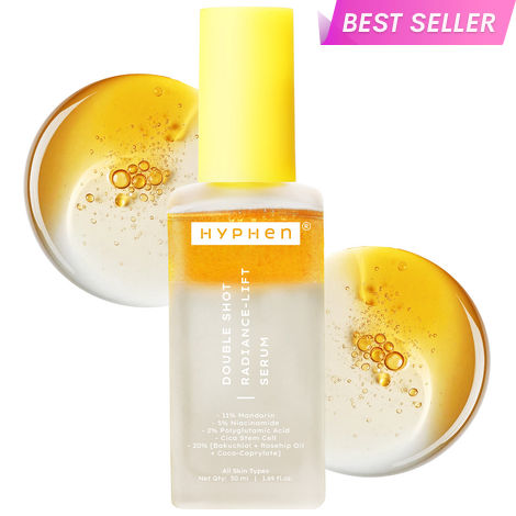 Buy Hyphen 20% ( Bakuchiol+ Rosehip oil + Coco- Caprylate) Double Shot Radiance -Lift Serum| Fade Dark Spots- 11% Mandarin 5% Niacinamide 2% Polyglutamic Acid Cica Stem Cell| All Skin Type-50 ml-Purplle