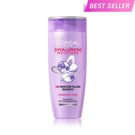 Buy L'Oreal Paris Hyaluron Moisture 72H Moisture Filling Shampoo | With Hyaluronic Acid | For Dry & Dehydrated Hair | Adds Shine & Bounce 180 ml-Purplle