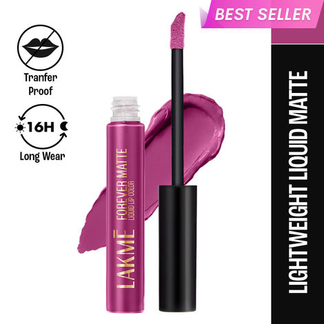 Buy Lakme Forever Matte Liquid Lip Colour, Pink Trip (5.6 ml)-Purplle
