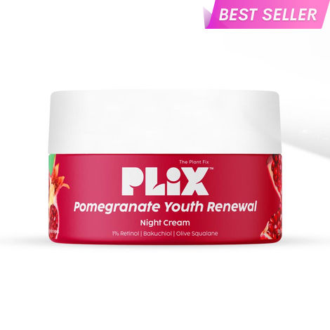 Buy PLIX Pomegranate 1.20% Retinol & 1% Bakuchi Oil Anti Ageing Night Cream | Reduces Fine Line & Wrinkles | For Men & Women | 50 gm-Purplle