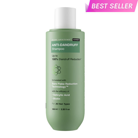 Buy Bare Anatomy Expert Anti-Dandruff Shampoo | Up to 100% Dandruff Reduction | Targets Oily Scalp and Sheds Dry Flakes | 100 ml-Purplle