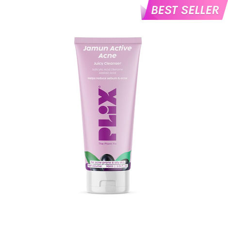 Buy PLIX Jamun Salicylic Acid Cleanser Gel For Active Acne | Acne Prone Skin 90 ml-Purplle