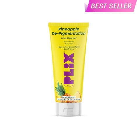 Buy PLIX Pineapple De-pigmentation Juicy Facewash with Niacinamide 90 ml-Purplle