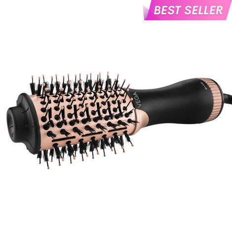 Buy VEGA Litstyle L3 Volumizer Hair Blow Dryer Brush With 3 Heat/2 Speed Settings, 360° Airflow Vent, 3 in 1 Compact Hot Air Brush For Women, Tourmaline Ceramic Coated Barrel, 500 Watts, (VHSD-03) - 1 pc | gift for women-Purplle