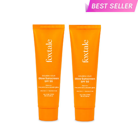 Buy FoxTale Golden Hour Pocket-Fox Duo - SPF 50 Glow Sunscreen (30 ml) + SPF 50 Glow Sunscreen (30 ml)-Purplle