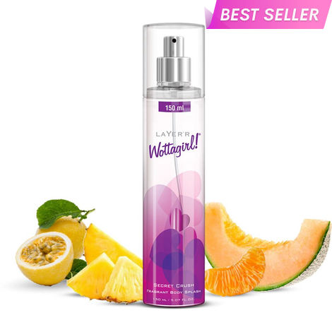Buy Layerr Wottagirl ! Fragrant Body Splash - SECRET CRUSH 150 ml | fragrance for women | body mist for women-Purplle