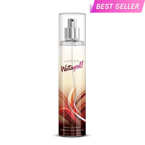 Buy Layerr Wottagirl ! Fragrant Body Splash - VANILLA TWIST 150 ml | fragrance for women | body mist for women-Purplle