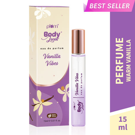 Buy Plum BodyLovin' Vanilla Vibes Perfume | Long Lasting & Premium Warm Vanilla Fragrance | Luxury Perfume For Women | Sweet, Warm & Irresistible Notes of Vanilla | Travel-Friendly | High On Fun (15 ml)-Purplle