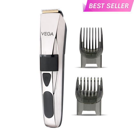 Buy VEGA P3 Battery Powered Trimmer Men, USB C Type, 160 Mins Runtime & 40 Length Settings, 2 Beard Comb, Cord-Cordless Use, Hair Trimmer, Shaving Machine, 1 Yrs Warranty (Power Series P3 VHTH-27) 1 pc-Purplle