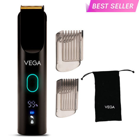 Buy Vega SmartOne S1 Beard Trimmer for Men with AI SmartTrim Technology Titanium Blade, Digital Display, 120 mins Runtime, IPX7 Waterproof & 40 Length Settings, 3 Unique Speed Mode Black (VHTH-30) | Gift for men 1 pc-Purplle