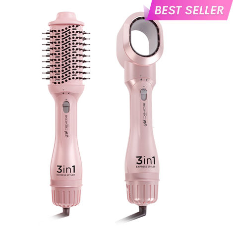 Buy IKONIC PROFESSIONAL 3 In 1 Express Styler - Pink | 1.5-Inch Barrel | Hair Dryer Hair Straightener Volumizer Blow Dryer Styling Tool,1200 Watt, Pink For Women 1 pc-Purplle