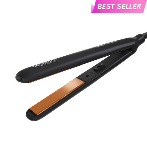 Buy IKONIC PROFESSIONAL Simply Straight Hair Straightener for Women Super Slim Rose Gold 1 inch Plates Compact Design Quick Heat Up Process Auto Controlled Heat Setting Suitable for all Hair Type, Black 1 pc | gift for women-Purplle